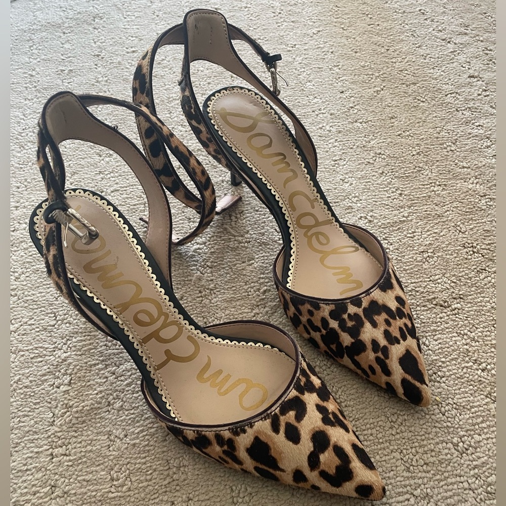Sam Edelman EUC Leopard Heels Sz 6, Worn Once!